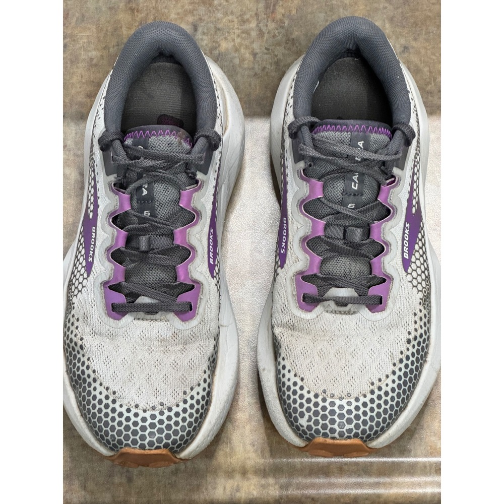 Brooks Caldera 6 Trail Running Shoes Womens 9 Gray Purple Outdoors Gropcore Run